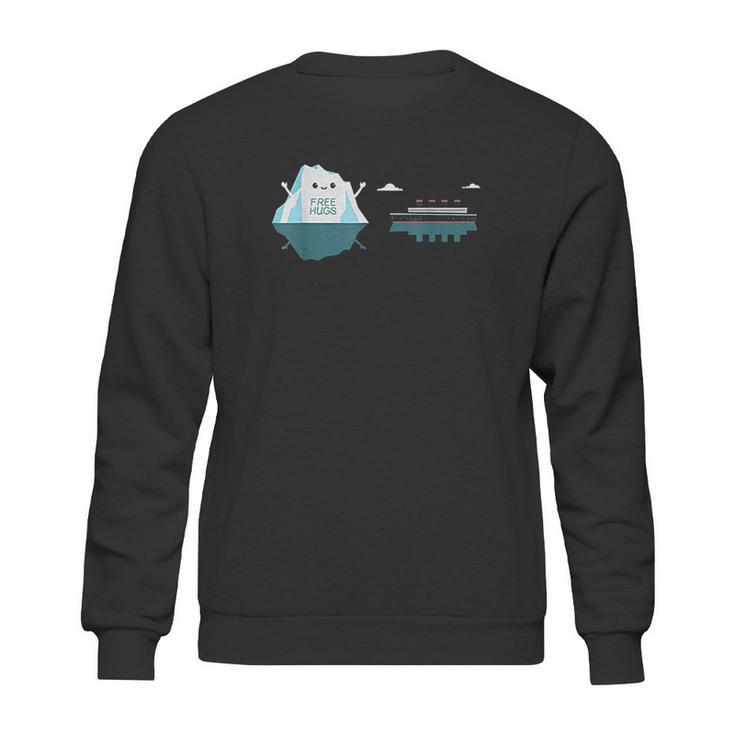 Retro Funny Iceberg Free Hug Sweatshirt