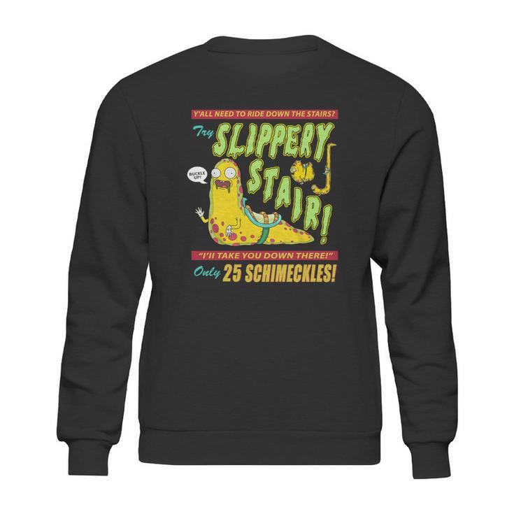 Rick &Ampamp Morty Slippery Stair Sweatshirt