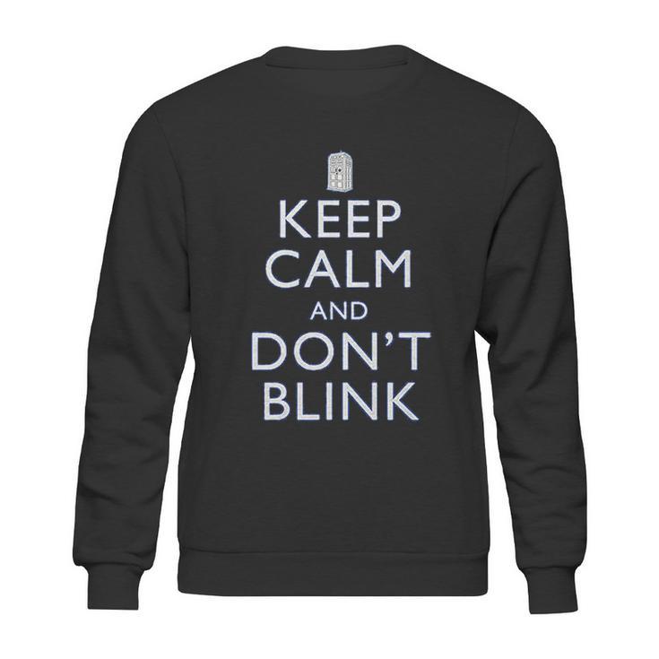 Ripple Junction Doctor Who Keep Calm And Dont Blink Sweatshirt