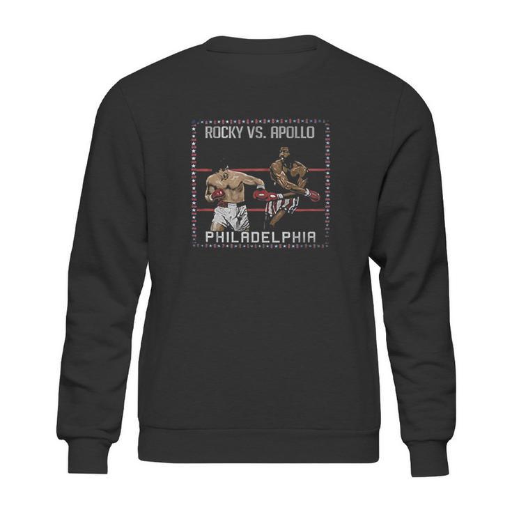 Rocky Vs Apollo Creed In Ring Painting Sweatshirt