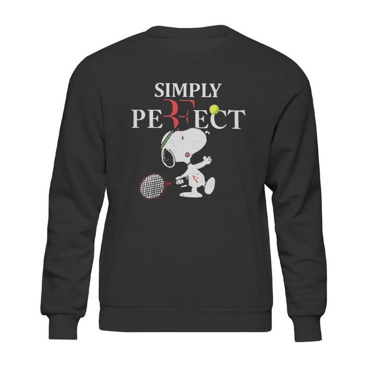 Roger Federer Snoopy Simply Pefect Sweatshirt