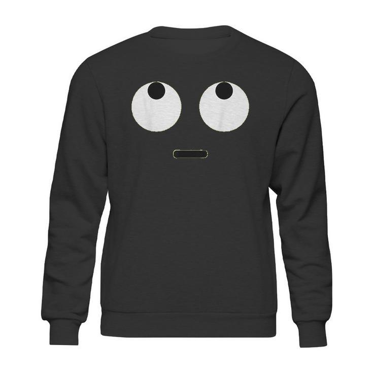 Rolling Eyes Face Eye Roll Emojis Emoticon Halloween Sweatshirt