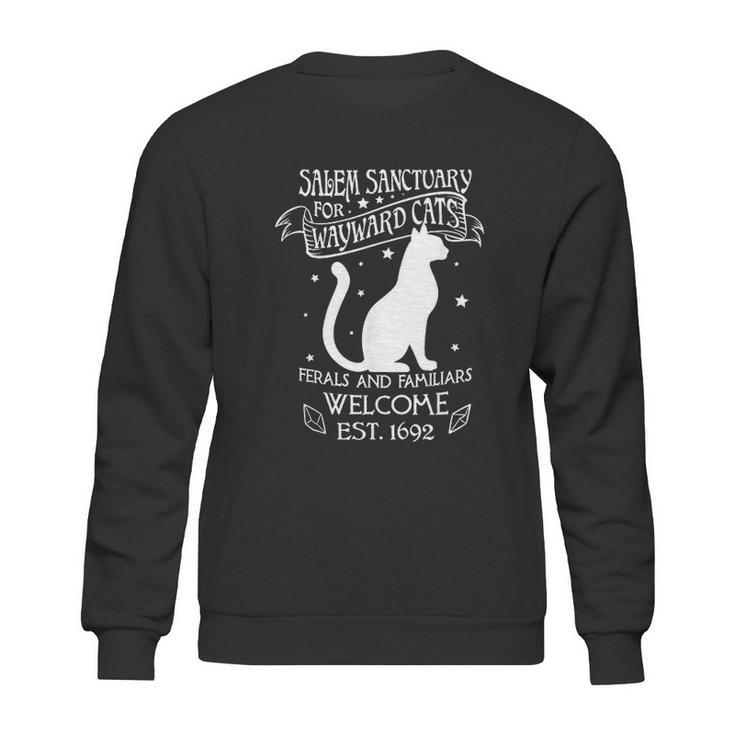 Salem Sanctuary For Wayward Black Cats 1692 Gift Idea Sweatshirt