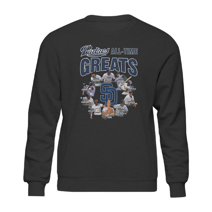 San Diego Padres All Time Greats Signatures Sweatshirt