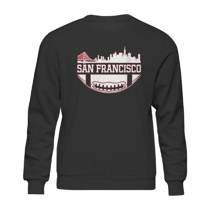 San Francisco Football Vintage Sf Cali Retro Gameday Sweatshirt