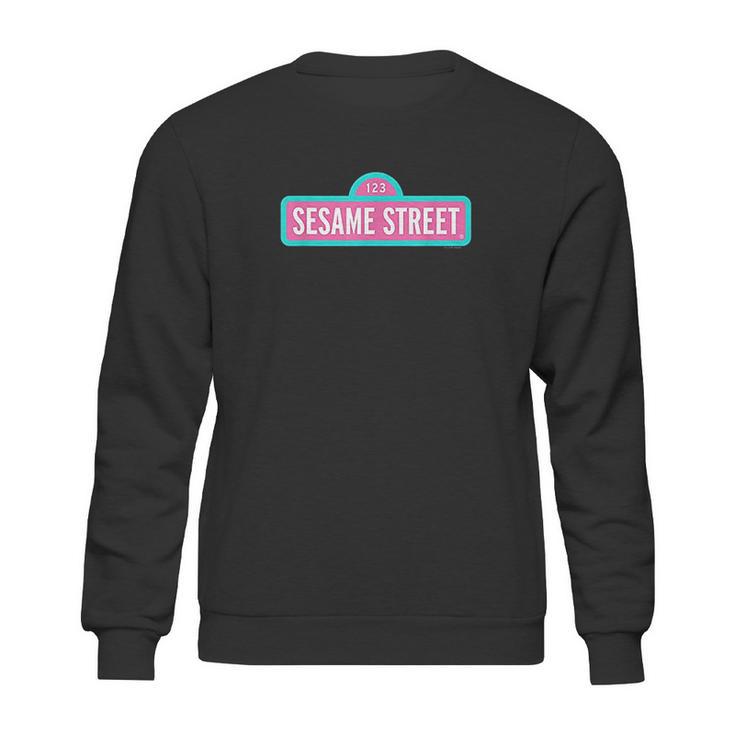 Sesame Street Pink Logo Sweatshirt