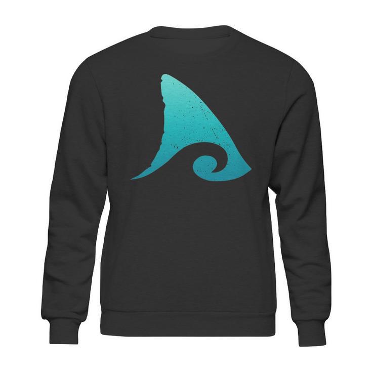 Shark Fin Ocean Wave Sweatshirt