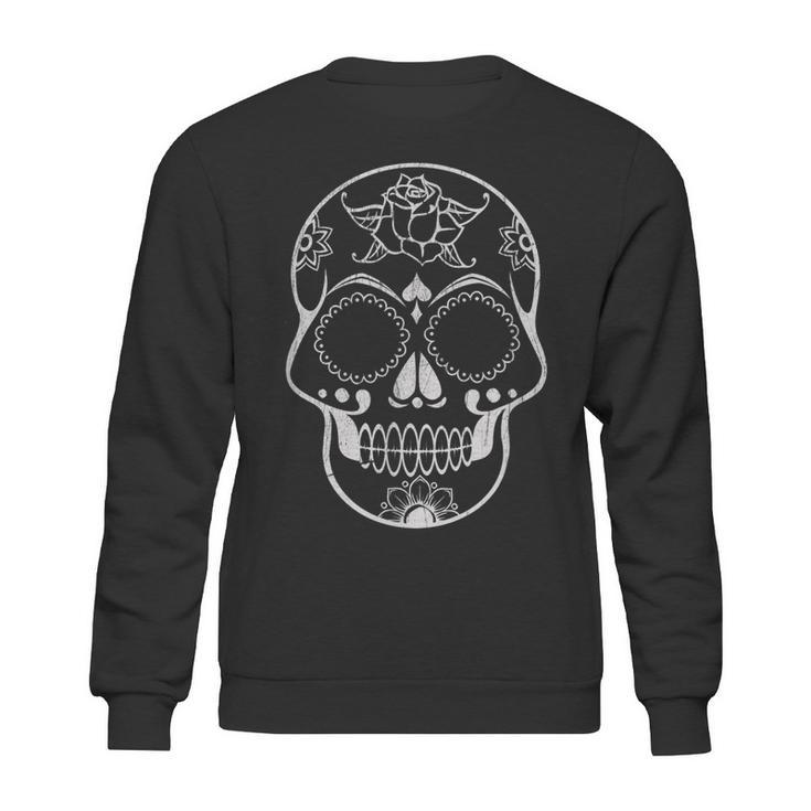 Simple Day Of The Dead  - Sugar Skull Sweatshirt