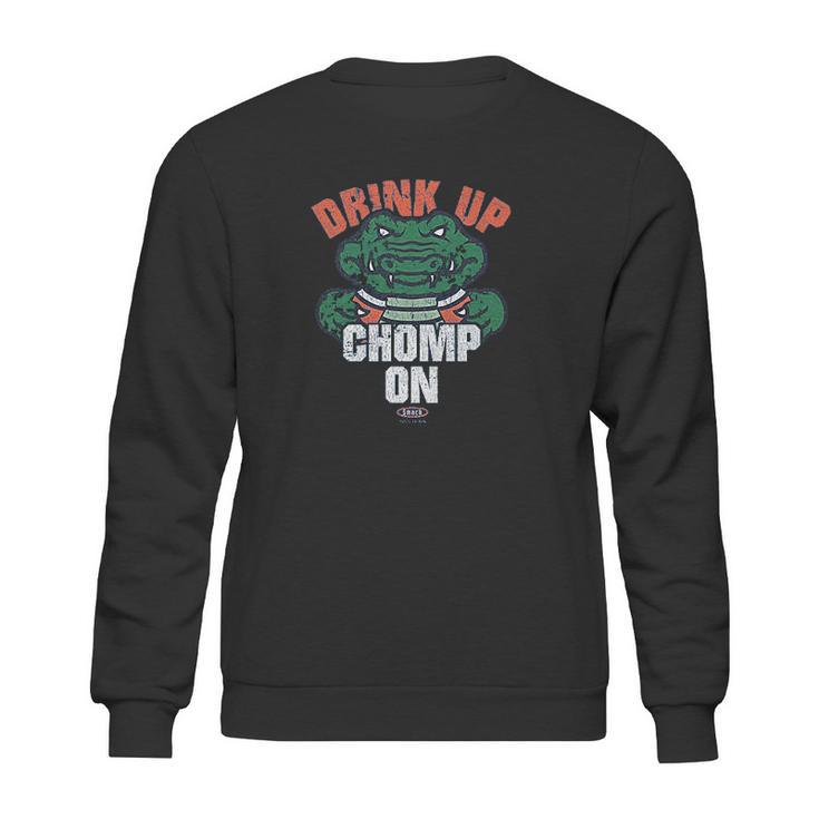 Smack Apparel Florida Football Fans Drink Up Chomp On Sweatshirt