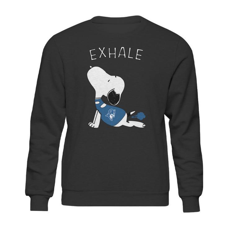 Snoopy Exhale Duke Sweatshirt