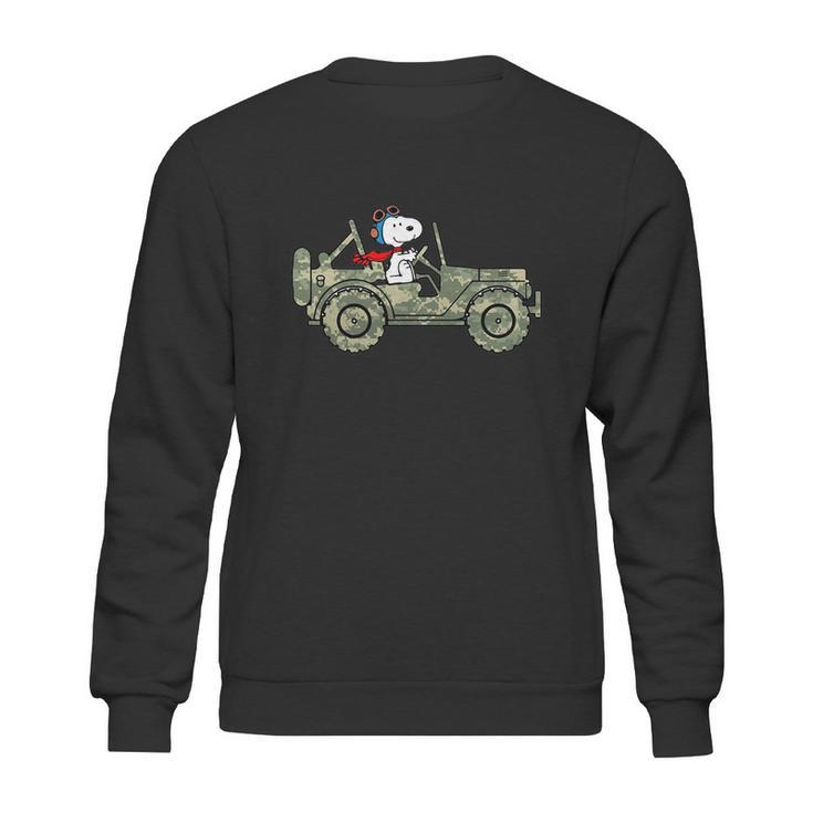 Snoopy Jeep Sweatshirt