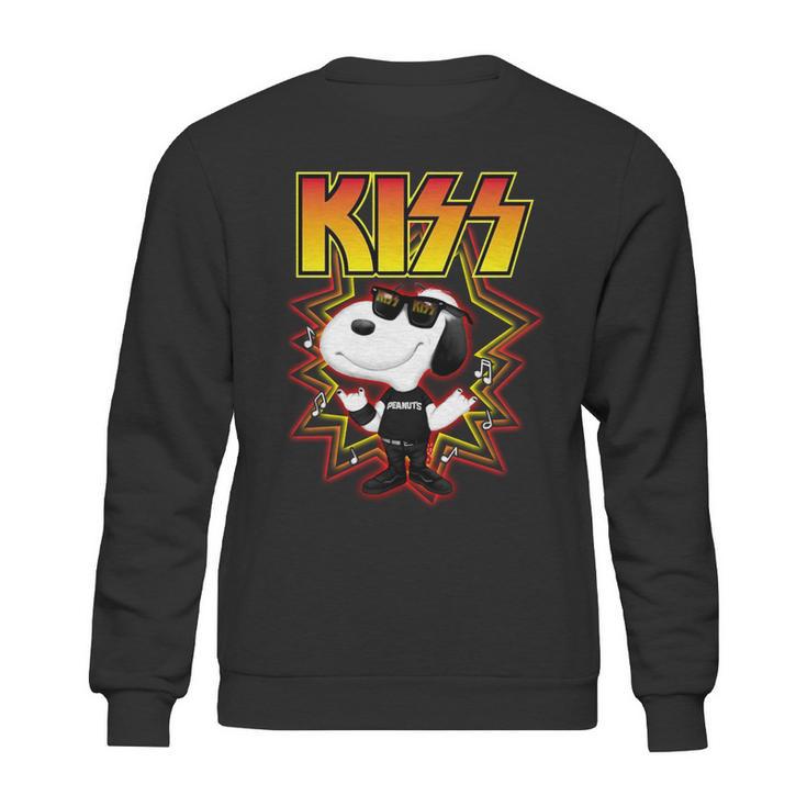 Snoopy  Kiss Band Sweatshirt