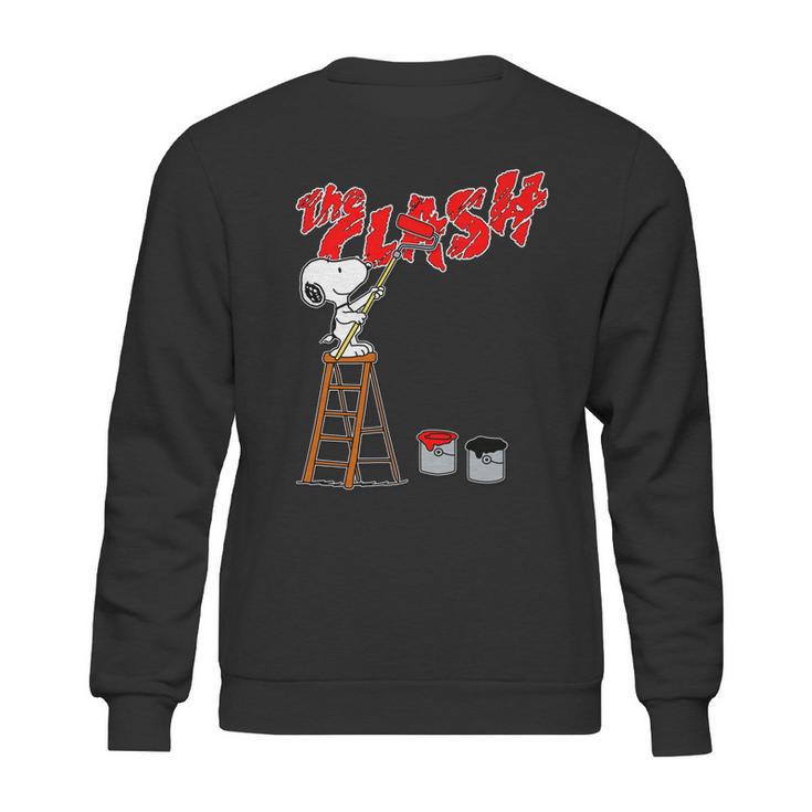 Snoopy Paints  The Clash Sweatshirt