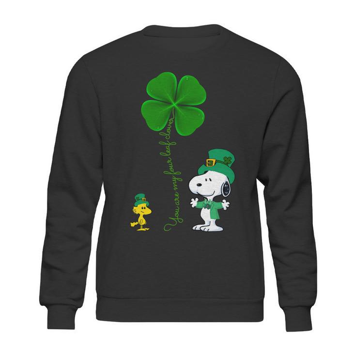 Snoopy Shamrock  You Are My Four Leaf Clover Sweatshirt