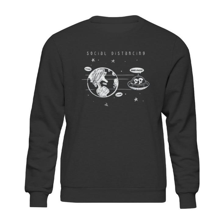 Social Distancing Aliens Distance Sweatshirt