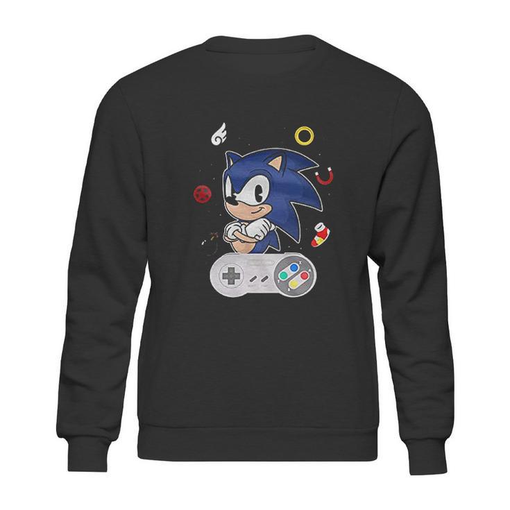 Sonic Cute Simple Black Sweatshirt