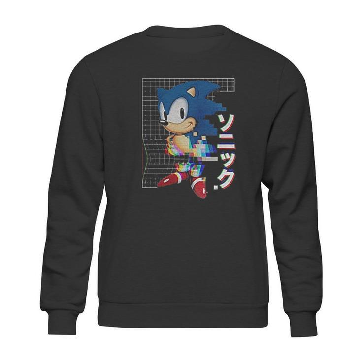 Sonic Hedgehog Digitized Art Sweatshirt