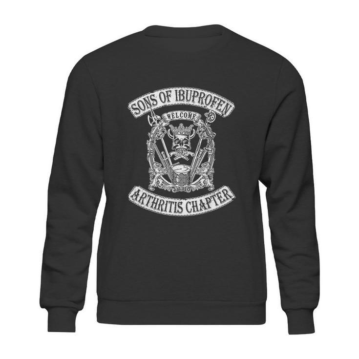 Sons Of Ibuprofen Arthritis Chapter Funny Old Biker Sweatshirt