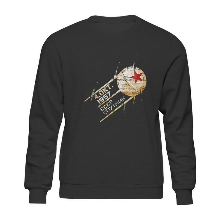 Sputnik Space Satellite Russian Soviet Union 1957 Cccp Sweatshirt