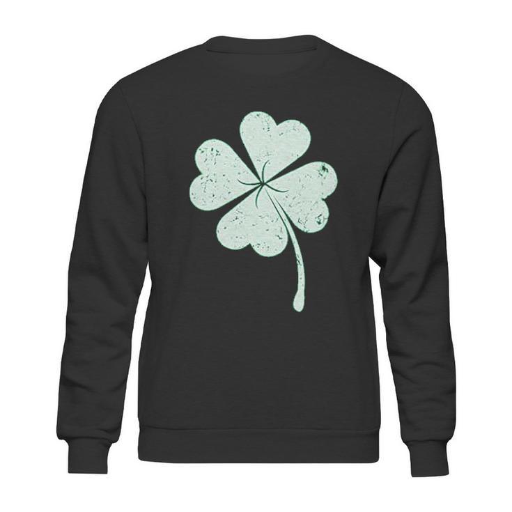 St Patricks Day Lucky Charm Clover Youth Kids Sweatshirt