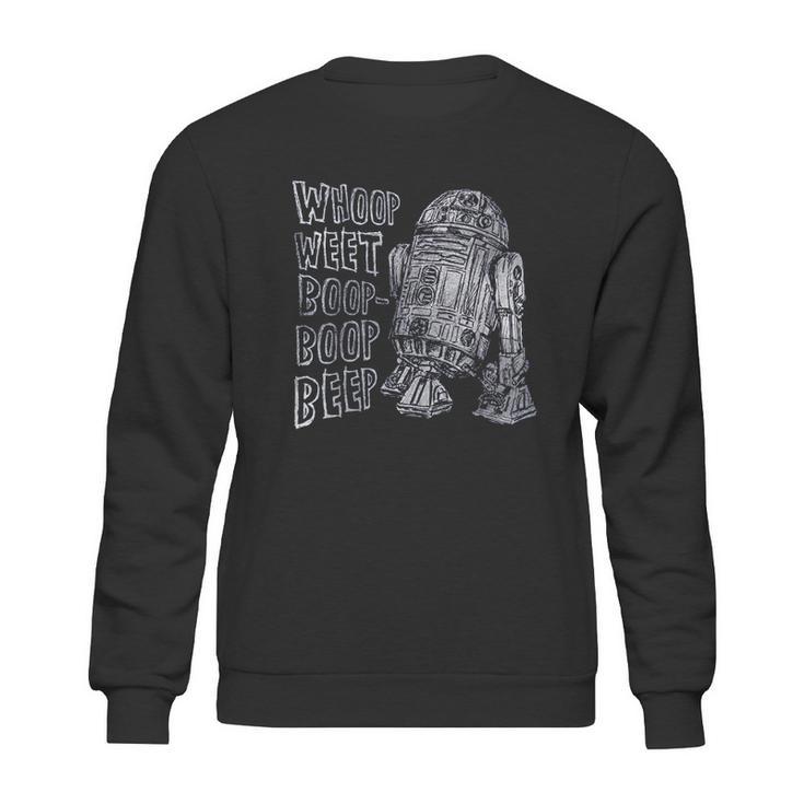 Star Wars R2d2 Words Of Wisdom Graphic Sweatshirt