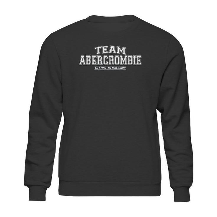 Team Abercrombie Proud Family Surname Sweatshirt