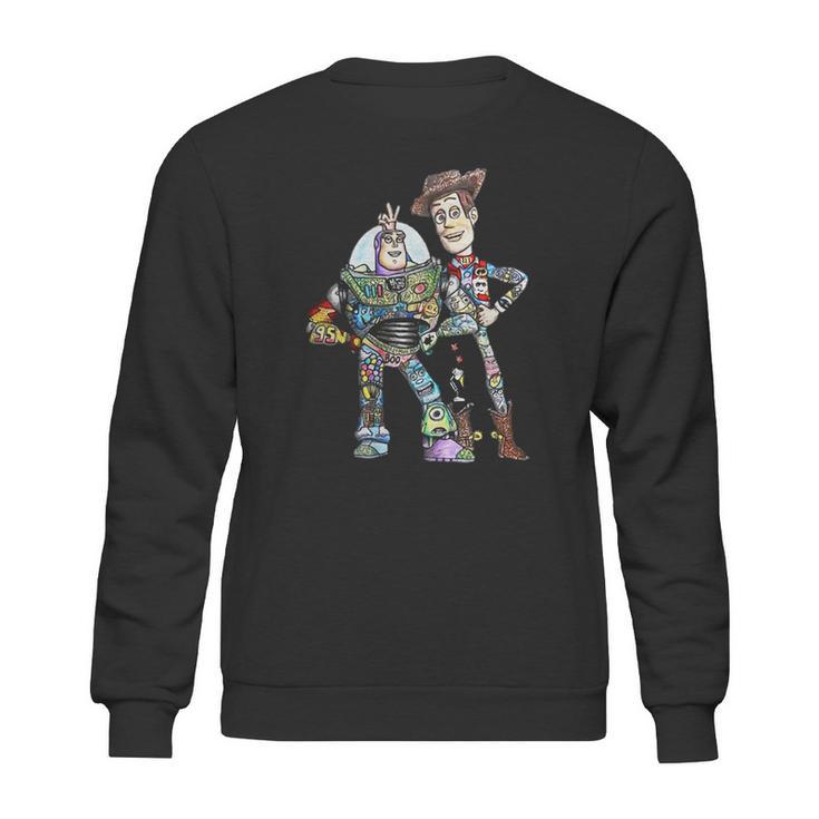 Toy Story Character Buzz Lightyear And Woody Sweatshirt