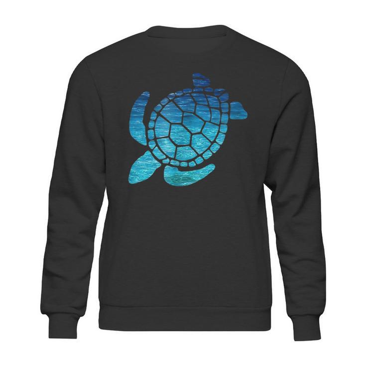 Turtle Lovers Blue Aqua Colors Beach T  Cutes Sweatshirt