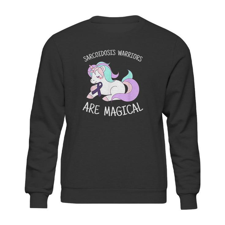 Unicorn Sarcoidosis Awareness Gift Sarcoidosis Warrior Sweatshirt