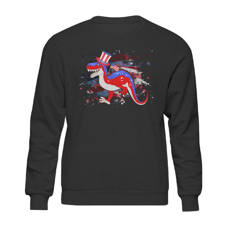 Usa Patriotic Presidential Dinosaur Sweatshirt