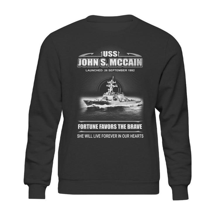 Uss John S Mccain She  Will Live Forever In Our Hearts Sweatshirt