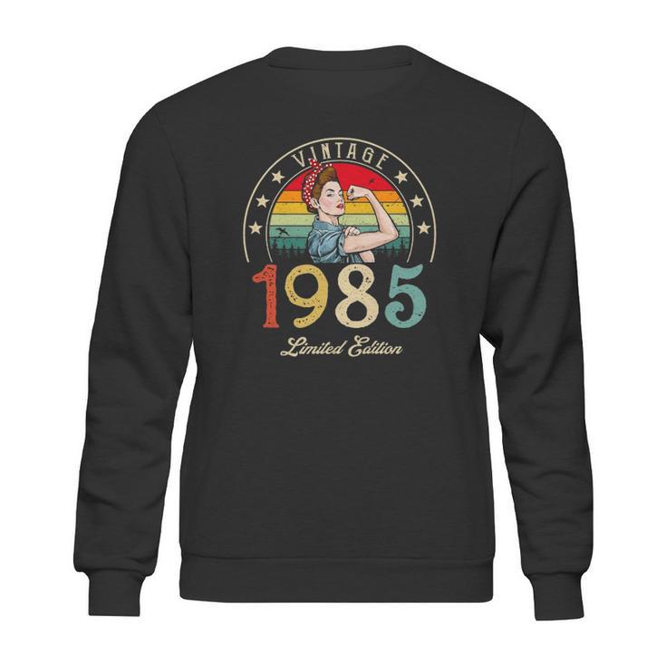 Vintage 1985 Limited Edition 1985 37Th Birthday 37 Years Old Sweatshirt