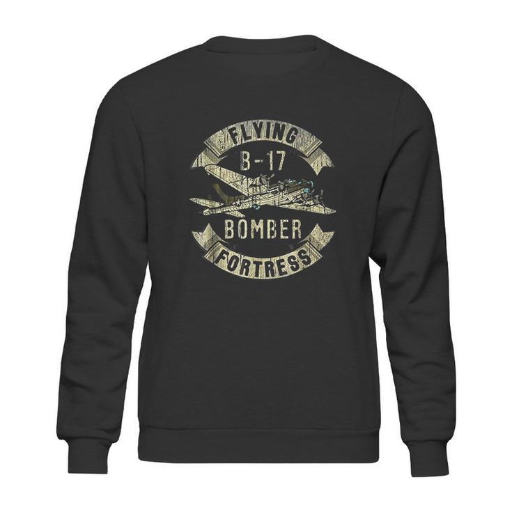 Vintage B17 Bomber Ww2 Plane Aviation Airplane Grunge Sweatshirt