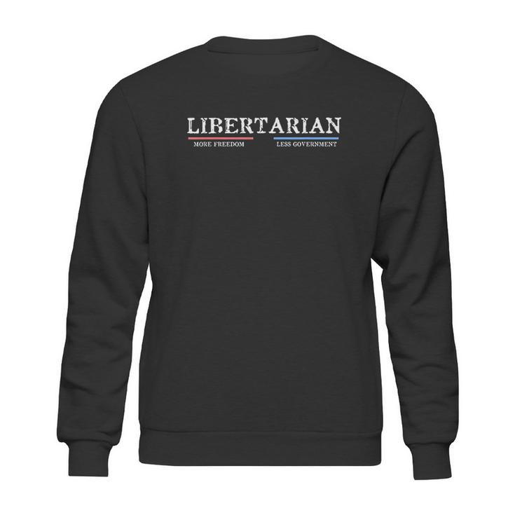 Vintage Distressed Libertarian More Freedom Sweatshirt