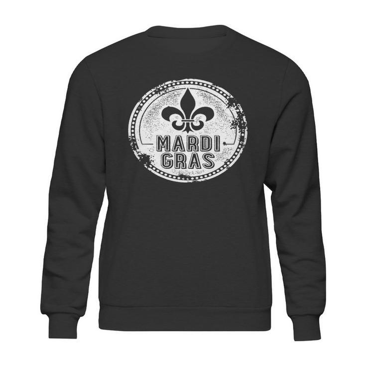 Vintage Mardi Gras New Orleans Logo Sweatshirt