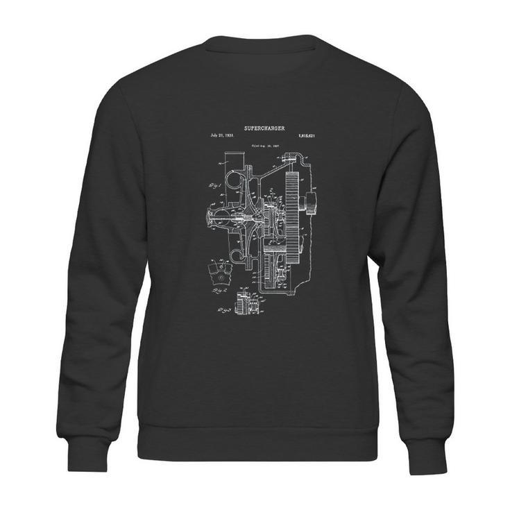 Vintage Supercharger Muscle Car Sweatshirt