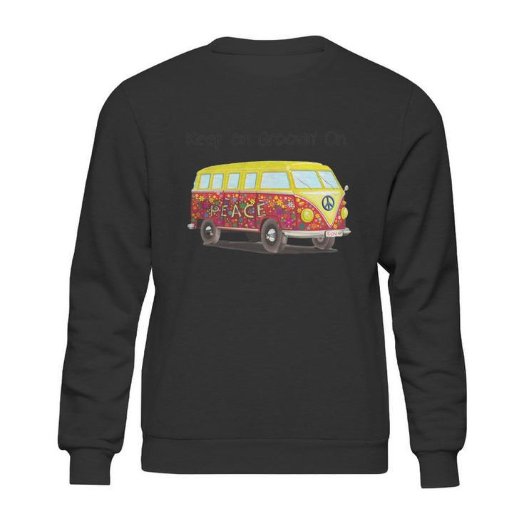 Volkswagen Peace Bus Keep On Groovin On Sweatshirt