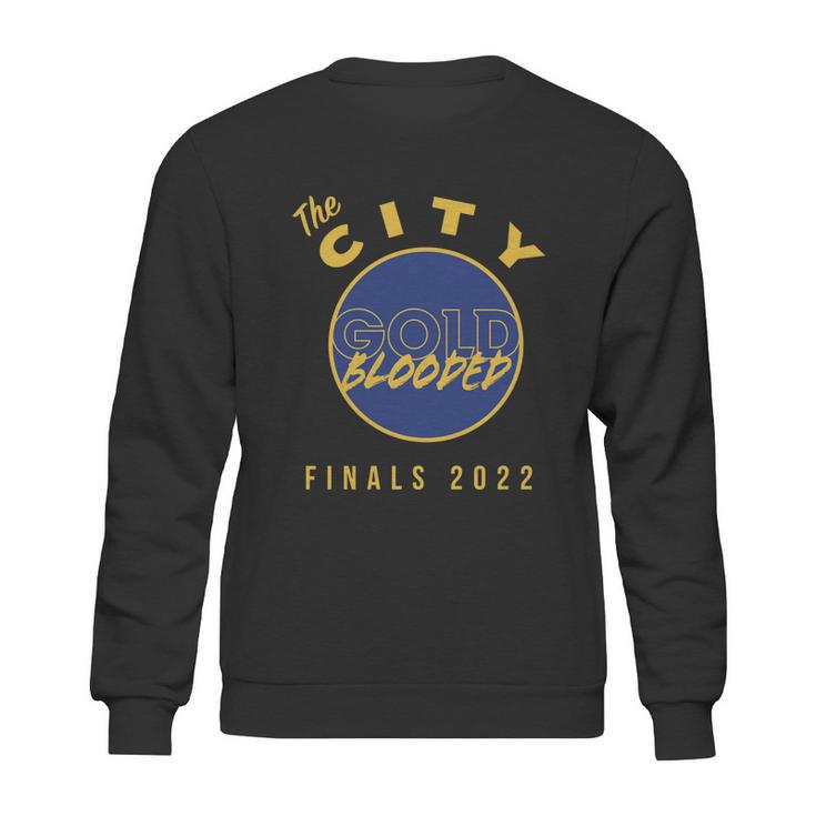 Warriors Finals 2022 Basketball Gold Blooded Warriors  Graphic Design Printed Casual Daily Basic V4 Sweatshirt