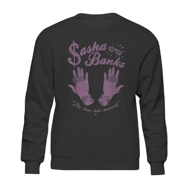 Wwe Sasha Banks Legit Boss Vintage Fight Sweatshirt