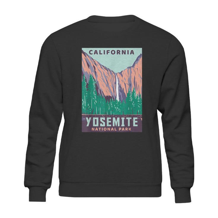 Yosemite National Park Us Vintage Usa California Parks Gift Sweatshirt