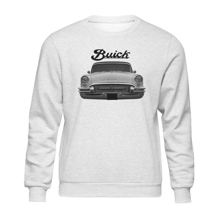 1955 Buick Two Side White Sweatshirt