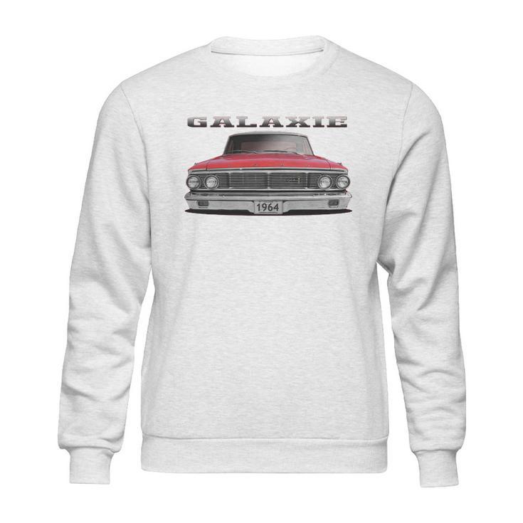 1964 Ford Galaxie Red Two Sided Sweatshirt