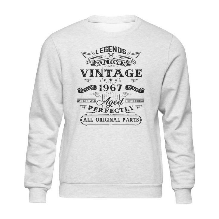 55Th Birthday Gift For Legends Born 1967 55 Years Old Vintage Sweatshirt