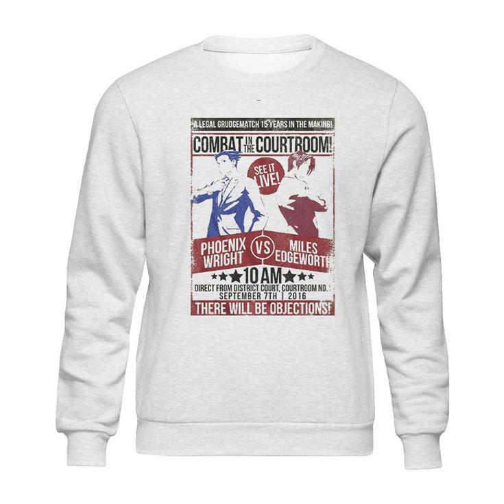 A&E Designs Ace Attorney Phoenix Wright Vs Miles Edgeworth Sweatshirt