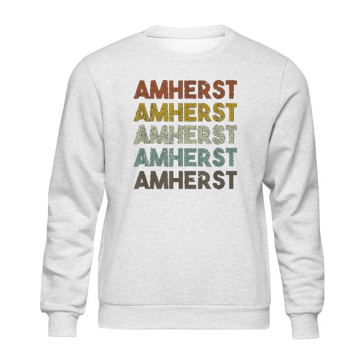 Amherst Massachusetts Retro Vintage Sweatshirt