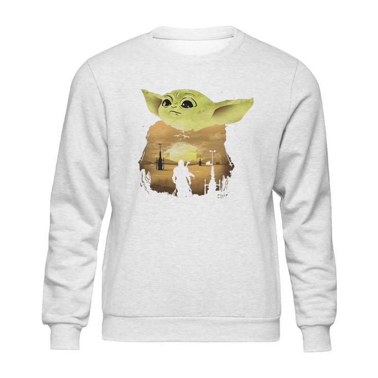 Baby Yoda Sunset Sweater Sweatshirt