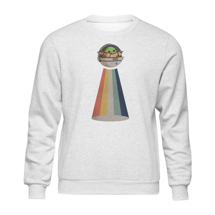 Baby Yoda Ufo Vintage Sweater Sweatshirt