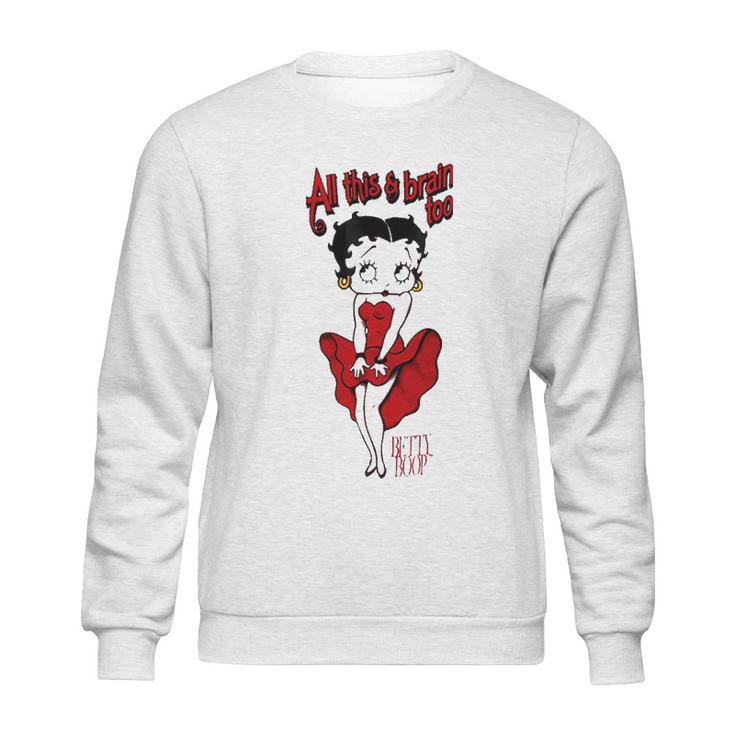 Betty Boop Brains Insulated Sweatshirt