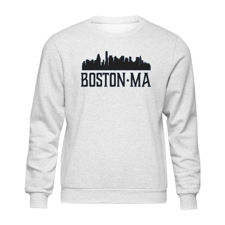 Boston Massachusetts Skyline City Silhouette Youth Sweatshirt