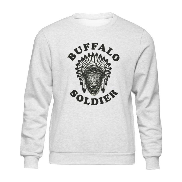 Buffalo Soldier Reggae Music Cool Vintage Bob Rastafarian Lion Marley Graphic Sweatshirt